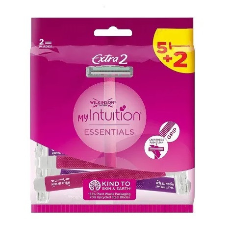 Одноразові станки для гоління жіночі Wilkinson Sword Extra 2 My Intuition Essentials 7 шт, фото 1