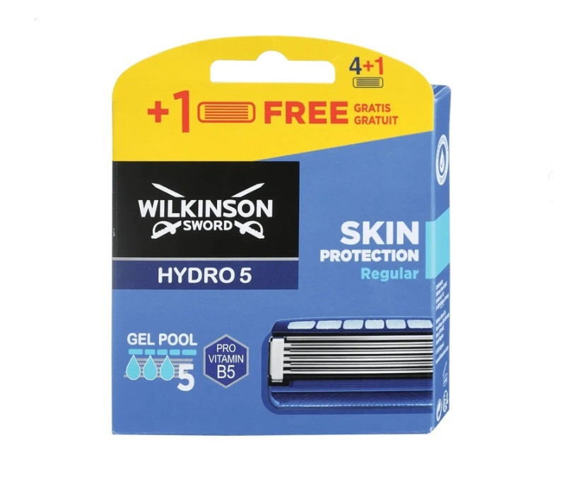 Змінні картриджі для гоління чоловічі Wilkinson Sword Hydro 5 Skin Protection Regular 5 шт, фото 1