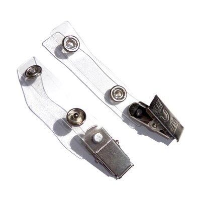 Кліпса B-23, металева застібка на пластиковому ремінці. (пач.), фото 1