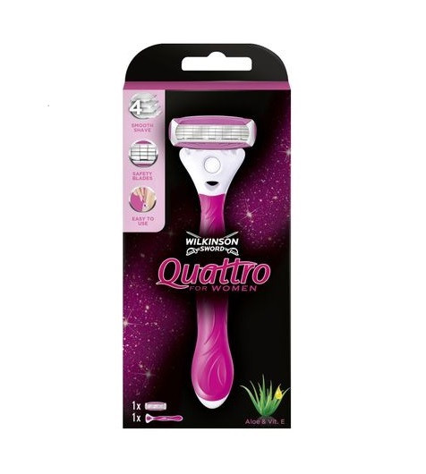 Станок для гоління жіночий Wilkinson Sword Quattro For Woman 1 шт, фото 1