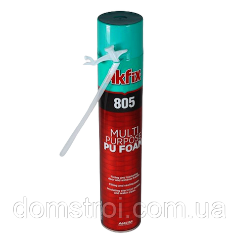Піна ручна монтажна Akfix 805 (750 мл) літня ☀, фото 1