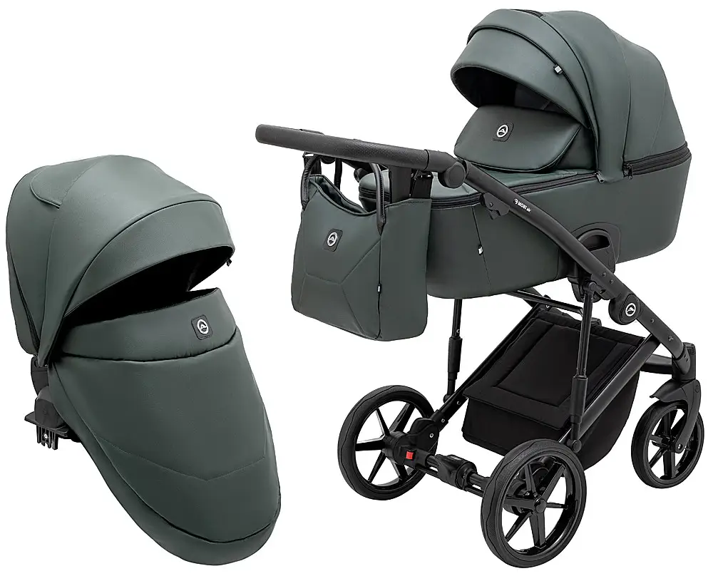Коляска 2 в 1 Adamex Mobi Air Thermo New ECO SA-29 темозеленій