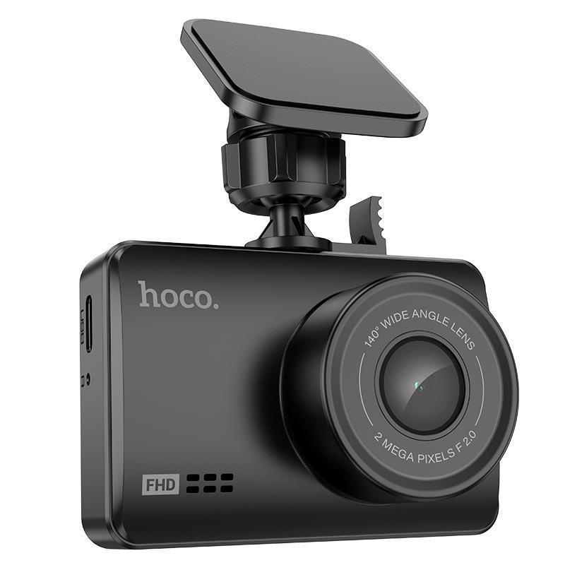 Відеореєстратор Hoco DV2 Driving recorder with display (2.45", 1080p, 140°) Black, фото 1