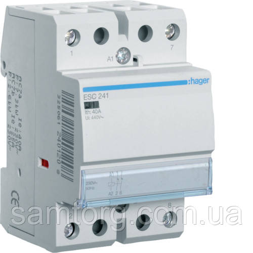 Контактор Hager ESC241 40A 1НЗ 230W