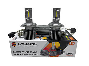 Світлодіодні led-лампи h4 Cyclone type 41 18000 lm 5700 k 100 w 12-24 v комплект