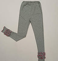 Лосіни дитячі сірі з рожевим