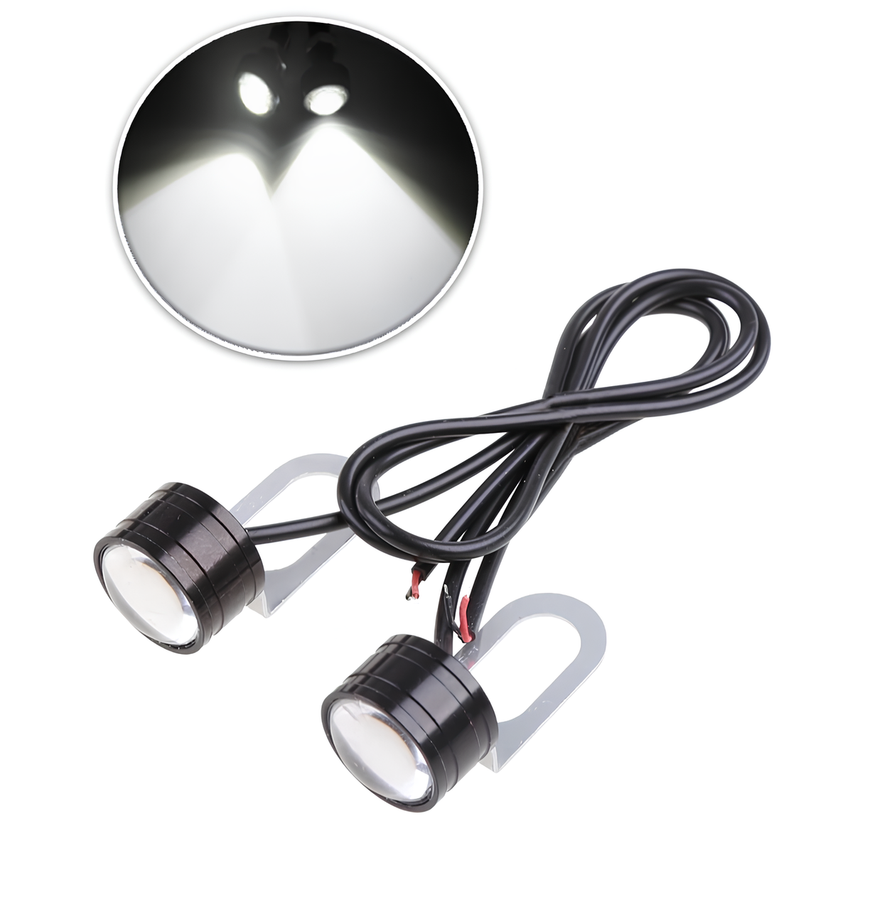 Денні ходові вогні LED Projector Eagle Eye White 2 штуки