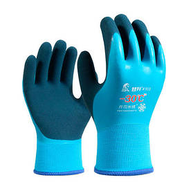 Рукавички морозостійкі водонепроникні -30 робочі для риболовлі зимові - оригінал