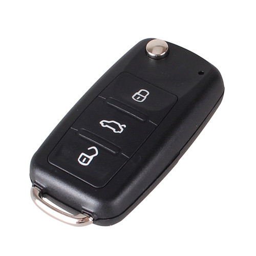 Викидний ключ, корпус під чіп, 3кн, Volkswagen, HU66, фото 1