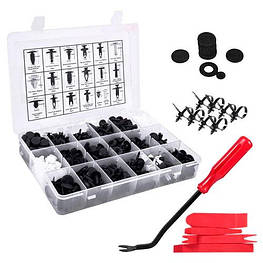 Набір автомобільних кріплень 435шт, пістони, кліпси, комплект знімачів - оригінал