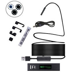 Бороскоп ендоскоп Wi-Fi USB камера 1600x1200 8мм кабель 10м Android Windows - оригінал