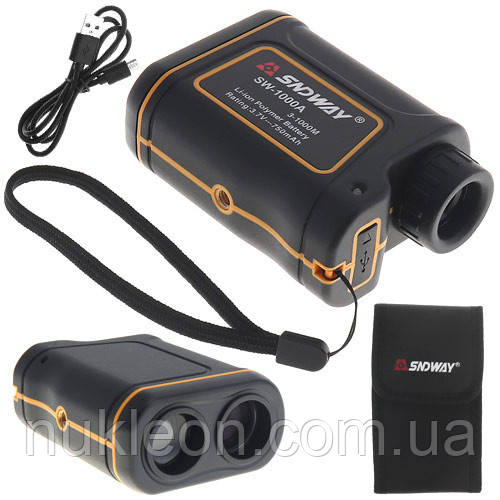 Популярний! Далекомір лазерний ПРО, вимірювач швидкості SNDWAY SW-1000A 1000м - Краща якість тільки на Nukleon.com.ua, фото 1