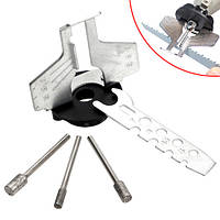 Популярний! Насадка адаптер на дремель для заточки ланцюгових і бензопил з шаблоном, 3 насадки - Краща якість тільки на