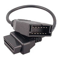 Оригінал! Перехідник з OBD2 16pin мама на GM 12pin тато GM12 Daewoo Lanos Sens - Вища Якість!