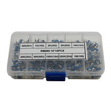 Потенціометри RM065 100шт 500Ом - 1МОм набір