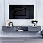 Тумба ТВ "Токіо" навісна, Т-104 Антрацит (150/20/30)