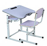 Комплект учнівський 1-місний із регулюванням кута нахилу стільниці, No3-6, фото 2