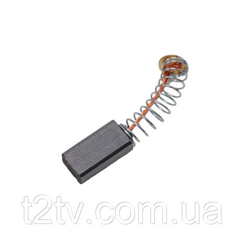 Щітки вугільні графітові 10шт 12x8x5мм, п'ятак 6мм, фото 1