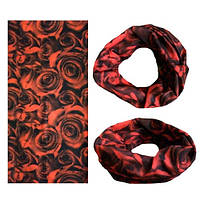 Популярний! Бафф бандана-трансформер, шарф з мікрофібри, 20 троянди - Краща якість тільки на Nukleon.com.ua