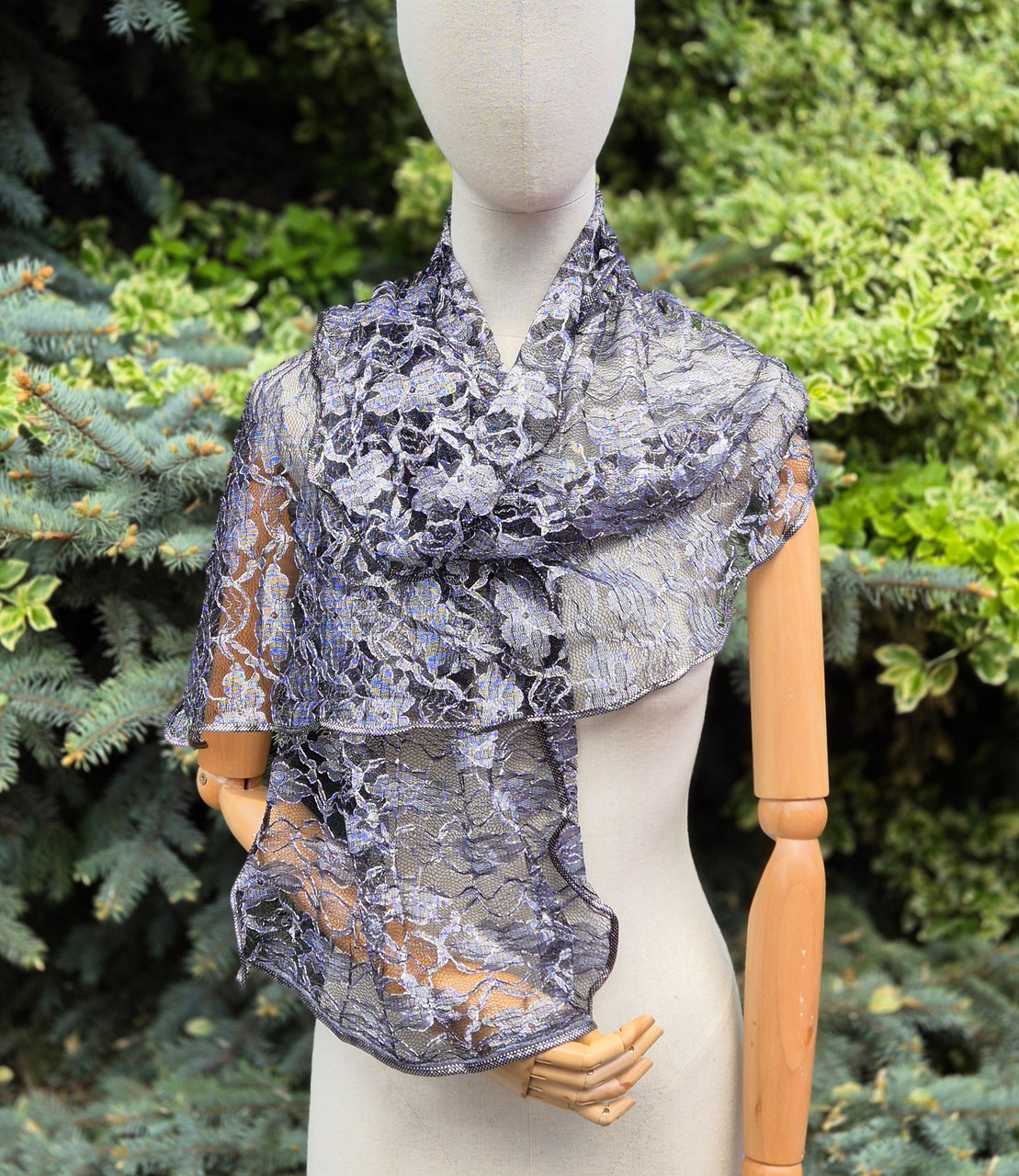 Шарф гіпюр стрейч Лола, фото 1