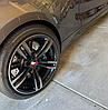 Ковпачки (заглушки) в литі диски BMW M-style 68 мм Чорна основа, хром, фото 6