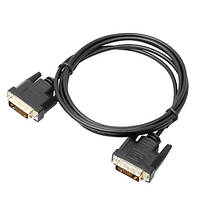 Популярний! Кабель DVI-D - DVI-D (24+1) 1.8м позолочений - Краща якість тільки на Nukleon.com.ua