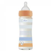 Популярний! Пляшечка для годування Chicco Well-Being силікон. від 0 міс, швидкий потік, 240 мл (28721.21) - Краща якість тільки на