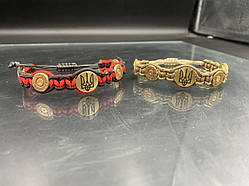 Браслети ручної роботи, донець гільз та гравіювання ТРИЗУБ УКРАЇНИ