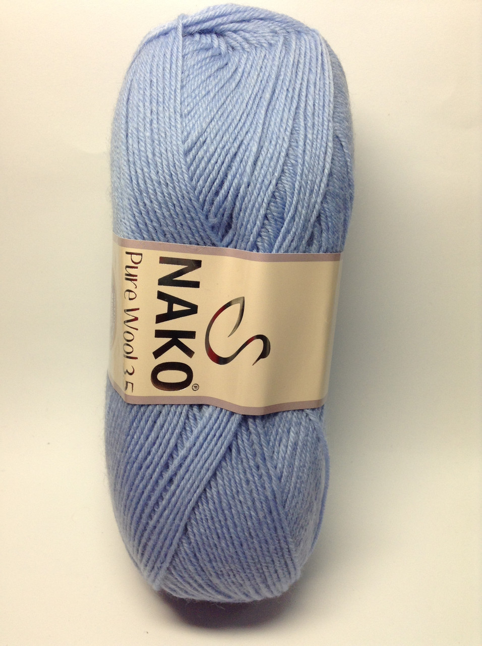 Пряжа nako pure wool 3.5 - колір блакитний