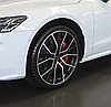 Ковпачки (заглушки) в литі диски AUDI (Ауді) 69 мм Чорні з хром обідком (4B0601170A), фото 7
