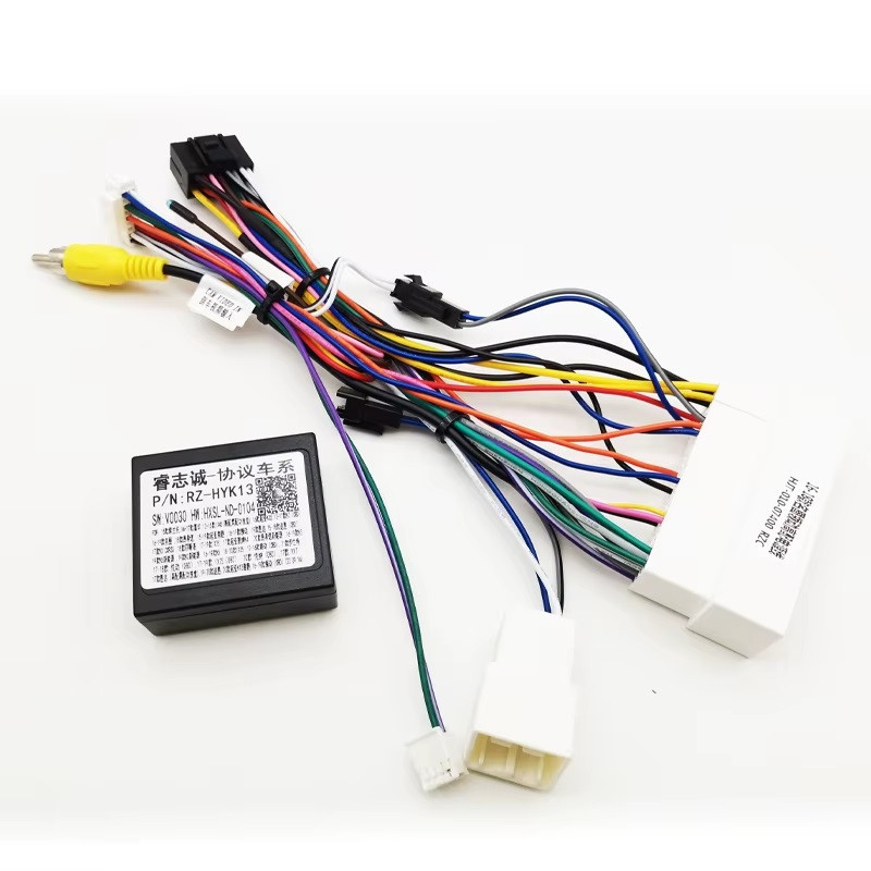 Джгут проводів 16 pin+CAN-декодер 2 конекторами 38pin+35 pin/21pin для магнітоли для Hyundaiта Kia