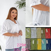 Блузки жіночі (Розміри: 52-60) "Лен"