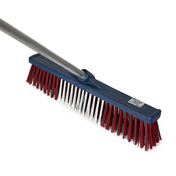 Щітка вулична з жорстким ворсом 50 см з алюмінієвою ручкою 130 см