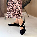 Жіночі чорні балетки, стильні жіночі балетки, чорні жіночі балетки, фото 2