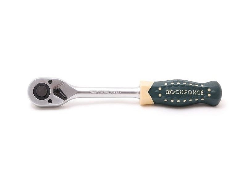 Тріскачка реверсивна з протиковзкою ручкою 1/2" (45зуб.), L-250mm ROCKFORCE RF-80242