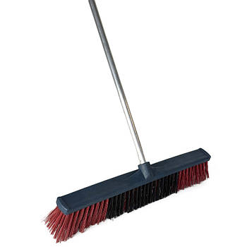 Щітка вулична з жорстким ворсом 60 см з алюмінієвою ручкою 130 см