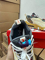 Чоловічі кросівки Travis Scott Nike Air Max 270 Yellow Найк Аір Макс 270 Тревіс Скотт жовті замша нубук демісезонтекстиль нубук, фото 4
