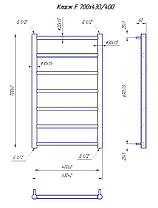Рушникосушарка водяна MARIO Класік F 700х430/400, фото 5