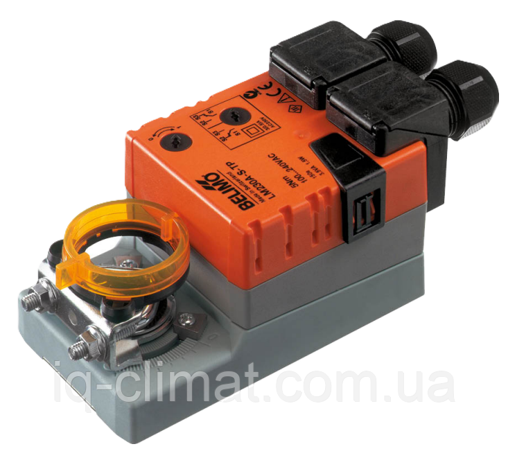 LM230A-S-TP електропривід з додатковим контактом Belimo 230В, 5Нм для повітряної заслінки до 1,0м²
