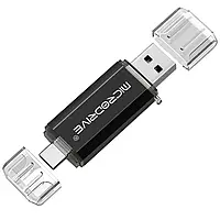 Металлическая USB Флешка 2в1 64GB Type-C/USB 2.0 для телефона/компьютера OTG MicroDrive