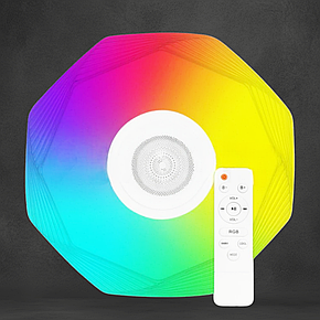 Світильник світлодіодний Biom SMART SML-R46-70-M-RGB 3000-6000K 70Вт с д/к муз. BT APP, фото 1