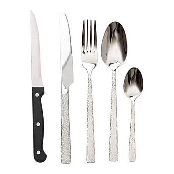 Набір столових приборів у футлярі на 6 осіб столовий набір 30 предметів у футлярі Срібло HP-20-27