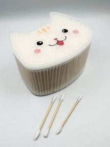 Вушні ватні палички Котик білі, 500шт