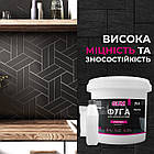 Фуга епоксидна Barko GUM 3кг,   (легко змивається,дрібне зерно) Шоколадно-коричневий RAL 8017, фото 7