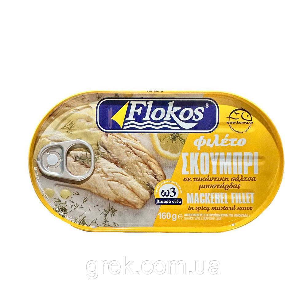 Філе скумбрії (макрелі) в томатній сальсі Flokos 170 г, фото 1