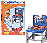 Великий іграшковий набір інструментів у валізі, дитячий набір інструментів стіл, фото 3