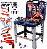 Великий іграшковий набір інструментів у валізі, дитячий набір інструментів стіл, фото 2