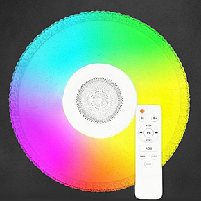 Стельовий Світильник світлодіодний RGB BIOM 70W З ПУЛЬТОМ Д/У SML-R47-70-M-RGB (3000-6500K + RGB), фото 1