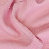 Костюмна крепова бістрейчова Барбі пудрова однотон, фото 4