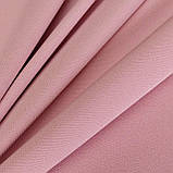 Костюмна крепова бістрейчова Барбі пудрова однотон, фото 3